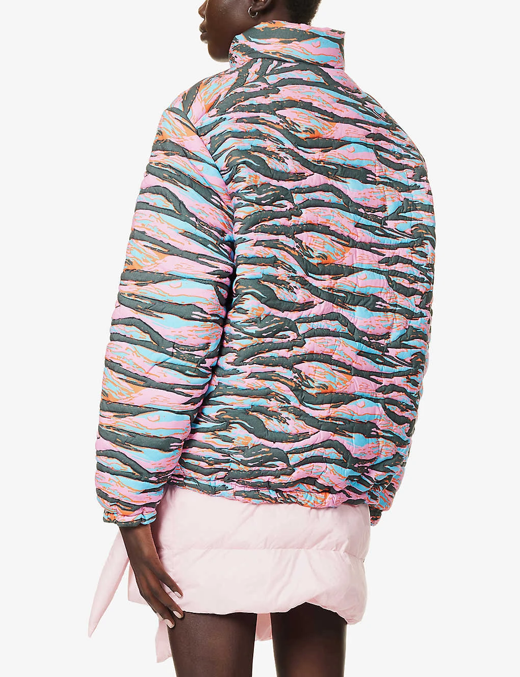 ERL Striped Quilted Cotton-down Jacket - Image 4