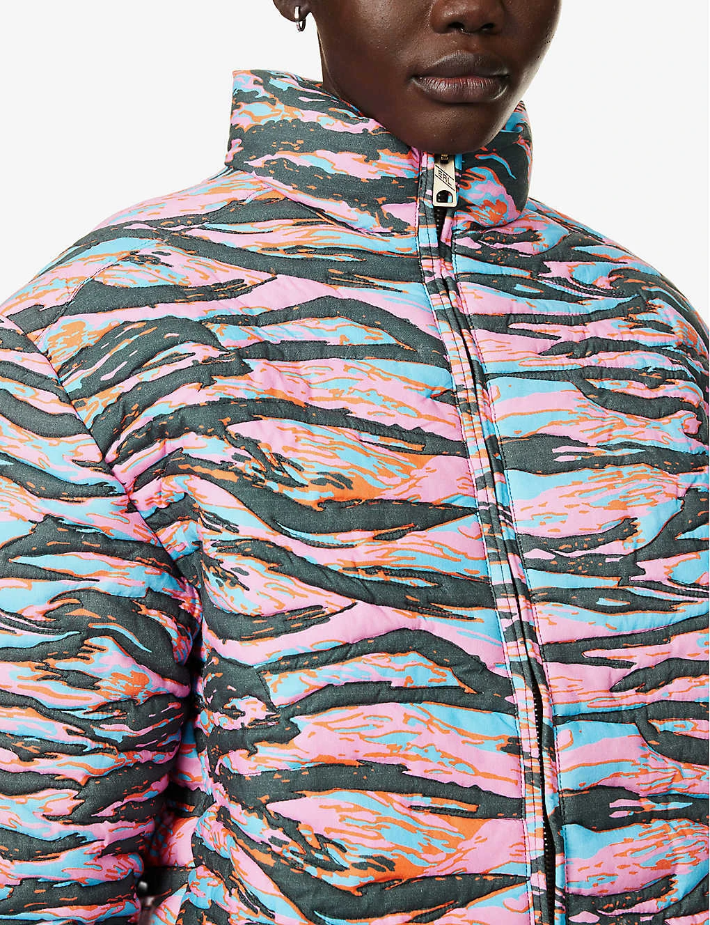 ERL Striped Quilted Cotton-down Jacket - Image 5