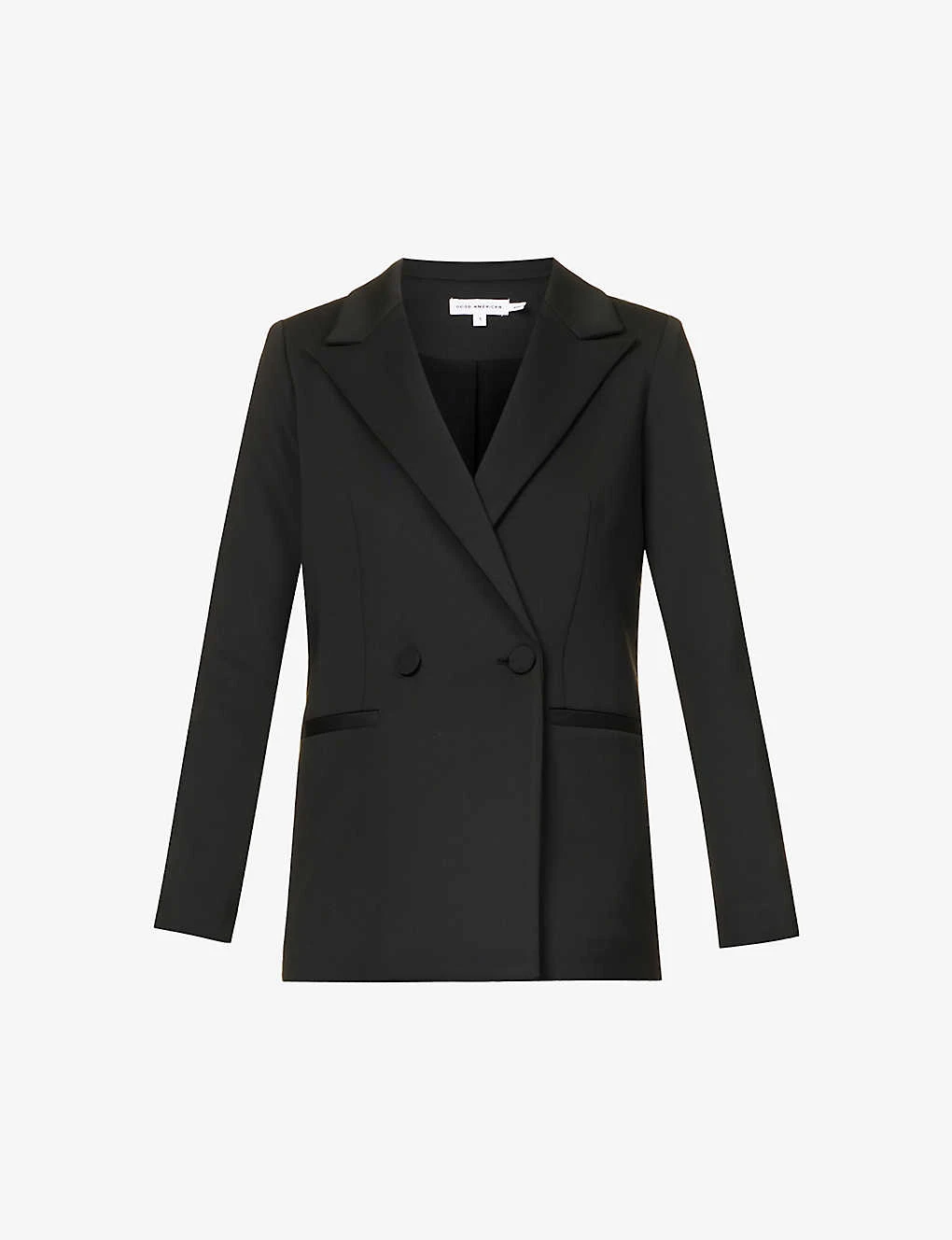 GOOD AMERICAN 2.0 Scuba Double-breasted Regular-fit Stretch-woven Blazer