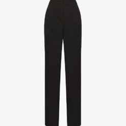 Reiss Theo Side-stripe Wide-leg Mid-rise Woven Trousers