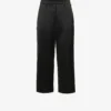 Monza Wide-leg Mid-rise Satin Trousers