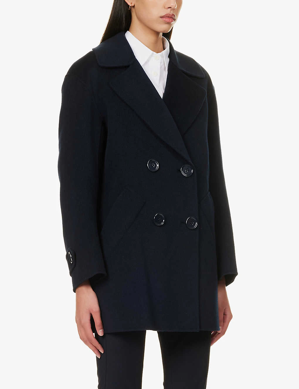 Oceania Double-breasted Wool Coat - Image 3