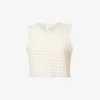 Lucy Semi-sheer Regular-fit Cotton-crochet Top