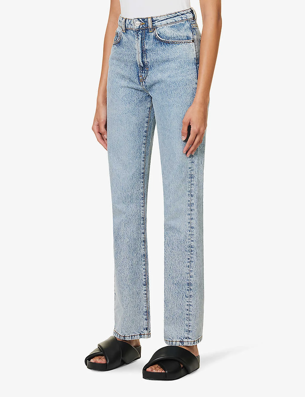 Dover Straight-leg Mid-rise Organic Denim And Recycled Denim-blend Jeans - Image 3