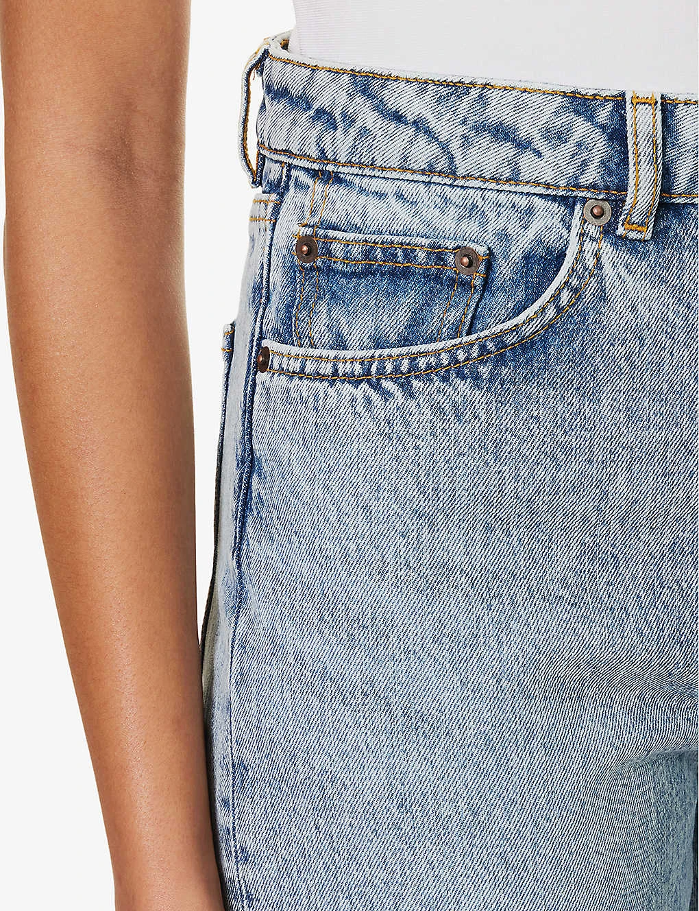 Dover Straight-leg Mid-rise Organic Denim And Recycled Denim-blend Jeans - Image 5