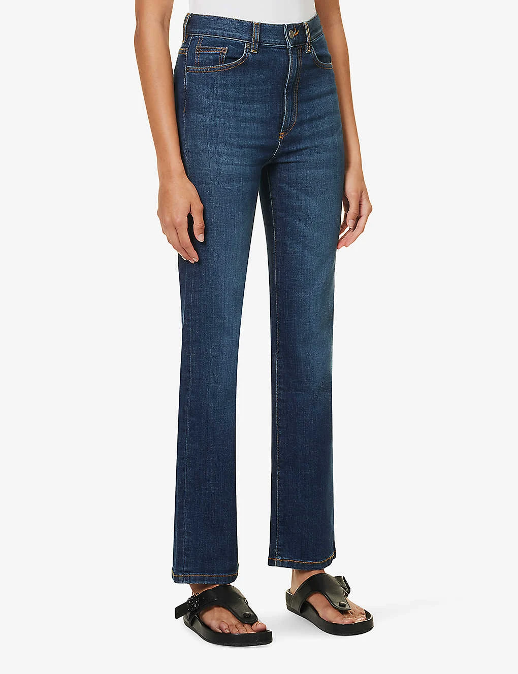 Eiffel Straight-leg Mid-rise Organic Denim-blend Jeans - Image 3