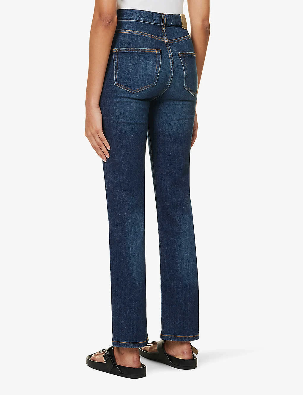 Eiffel Straight-leg Mid-rise Organic Denim-blend Jeans - Image 4