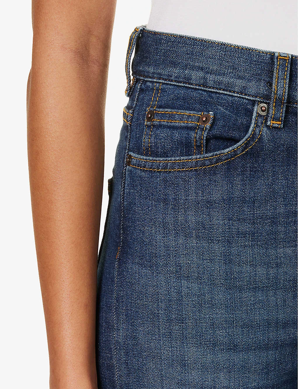 Eiffel Straight-leg Mid-rise Organic Denim-blend Jeans - Image 5