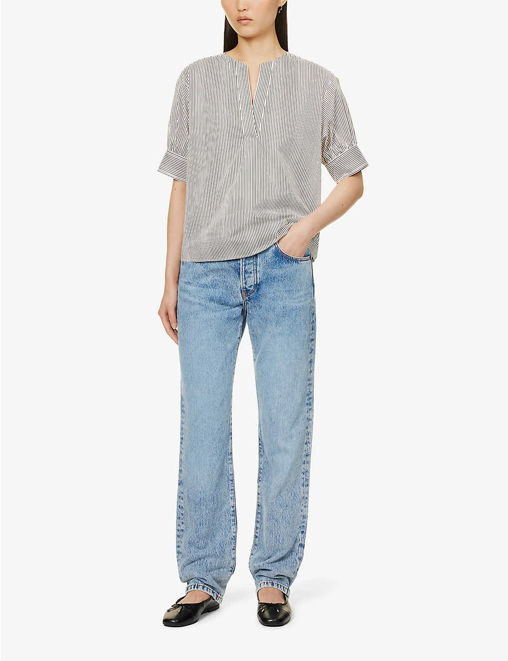 Rodeo Straight-leg Mid-rise Organic And Recycled Denim-blend Jeans - Image 2