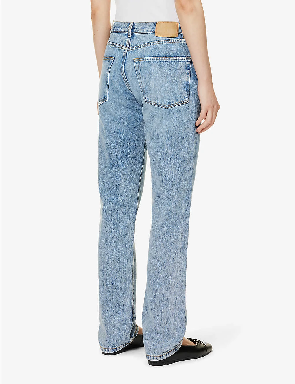 Rodeo Straight-leg Mid-rise Organic And Recycled Denim-blend Jeans - Image 4