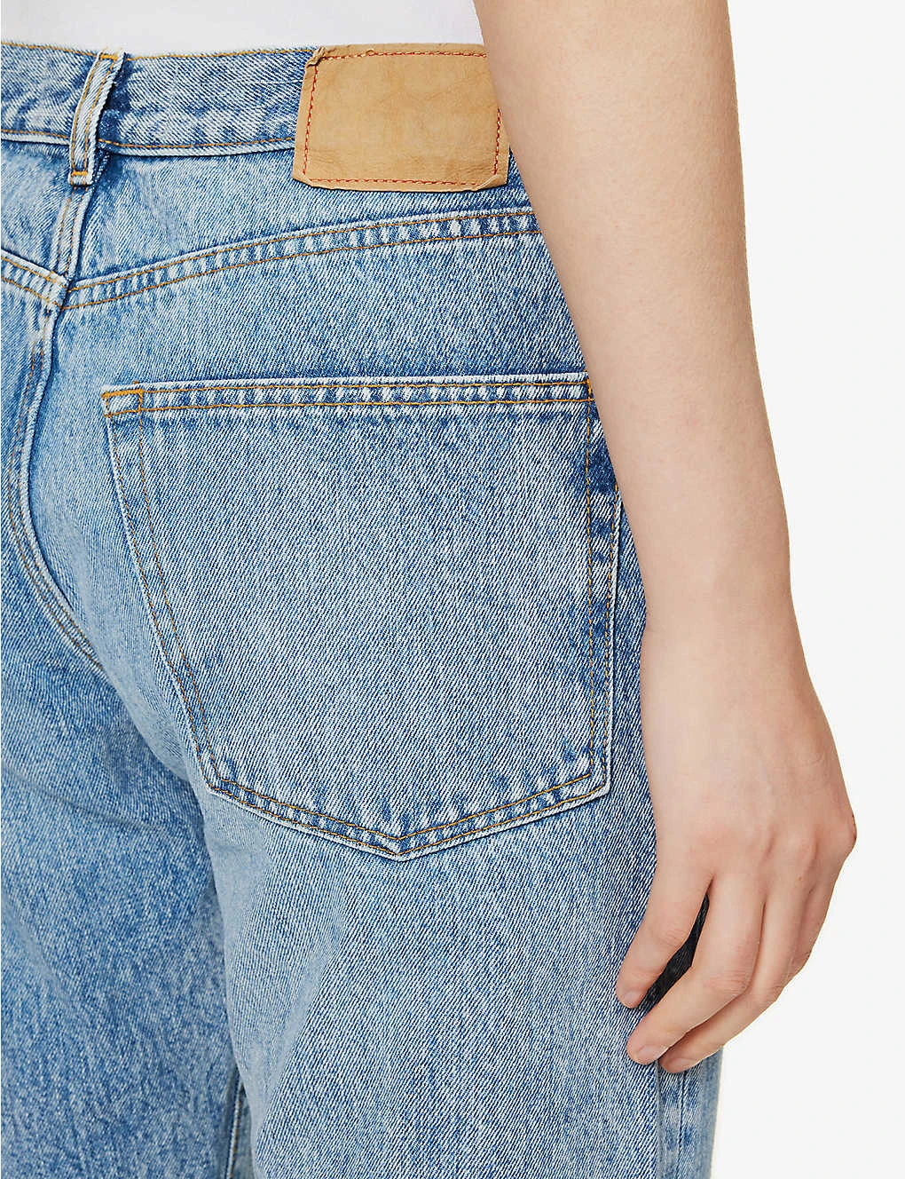 Rodeo Straight-leg Mid-rise Organic And Recycled Denim-blend Jeans - Image 5