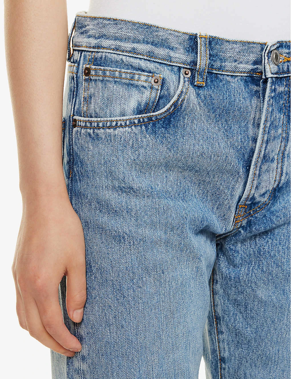 Rodeo Straight-leg Mid-rise Organic And Recycled Denim-blend Jeans - Image 6