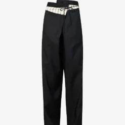 Gachnik Wide-leg Silk And Wool-blend Trousers