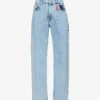 FIORUCCI Patti Graphic-print Straight-leg Mid-rise Organic-denim Jeans
