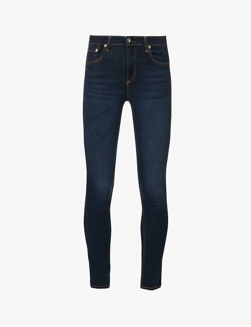 Rag & Bone Cate Brand-embroidered Skinny-fit Mid-rise Stretch-denim Jeans