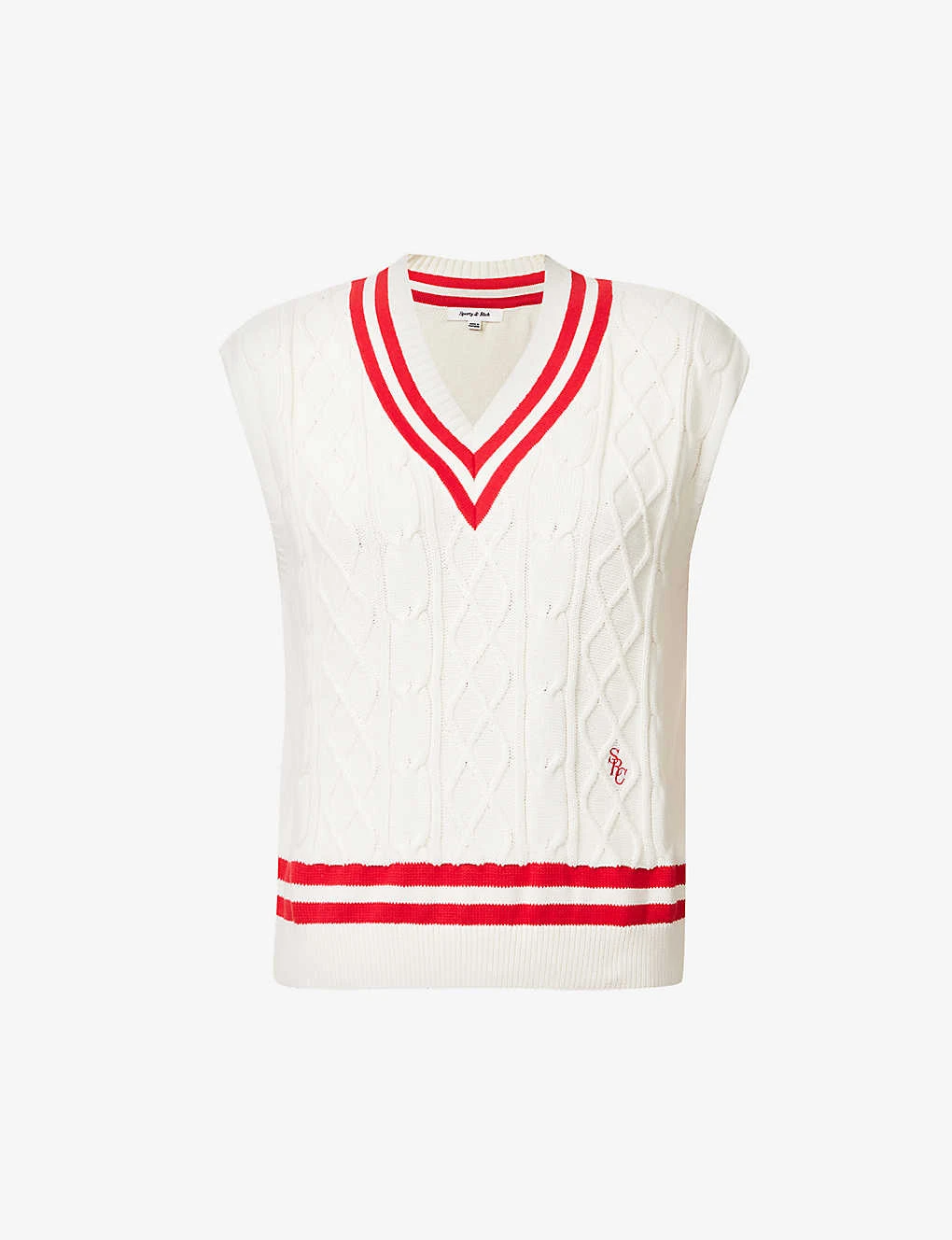 Sporty & Rich X Prince Cotton Knitted Vest