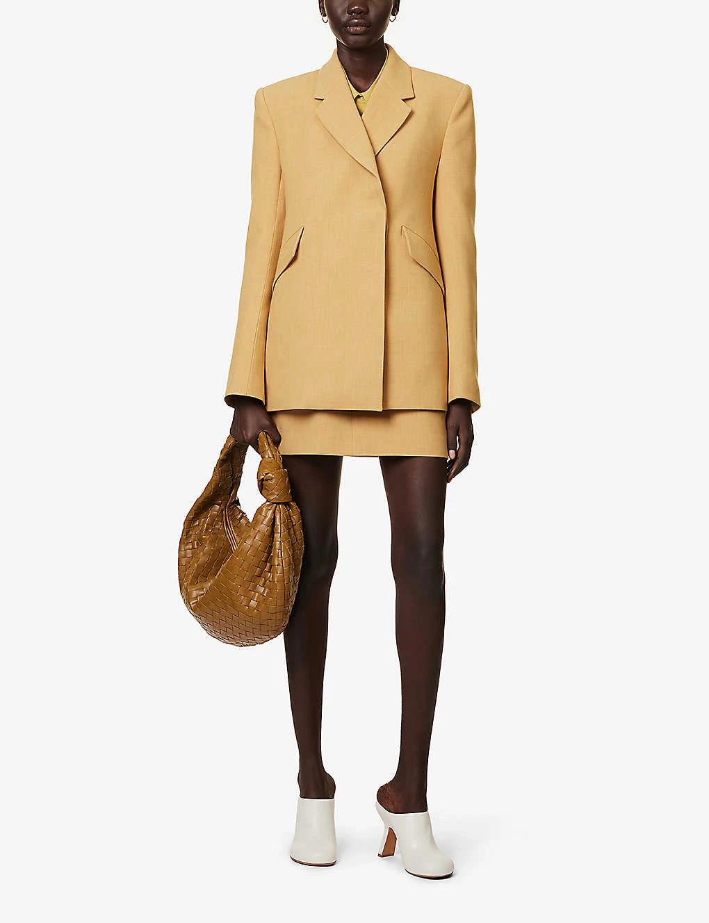 Ambrose Padded-shoulders Notch-lapel Stretch-woven Blazer - Image 2