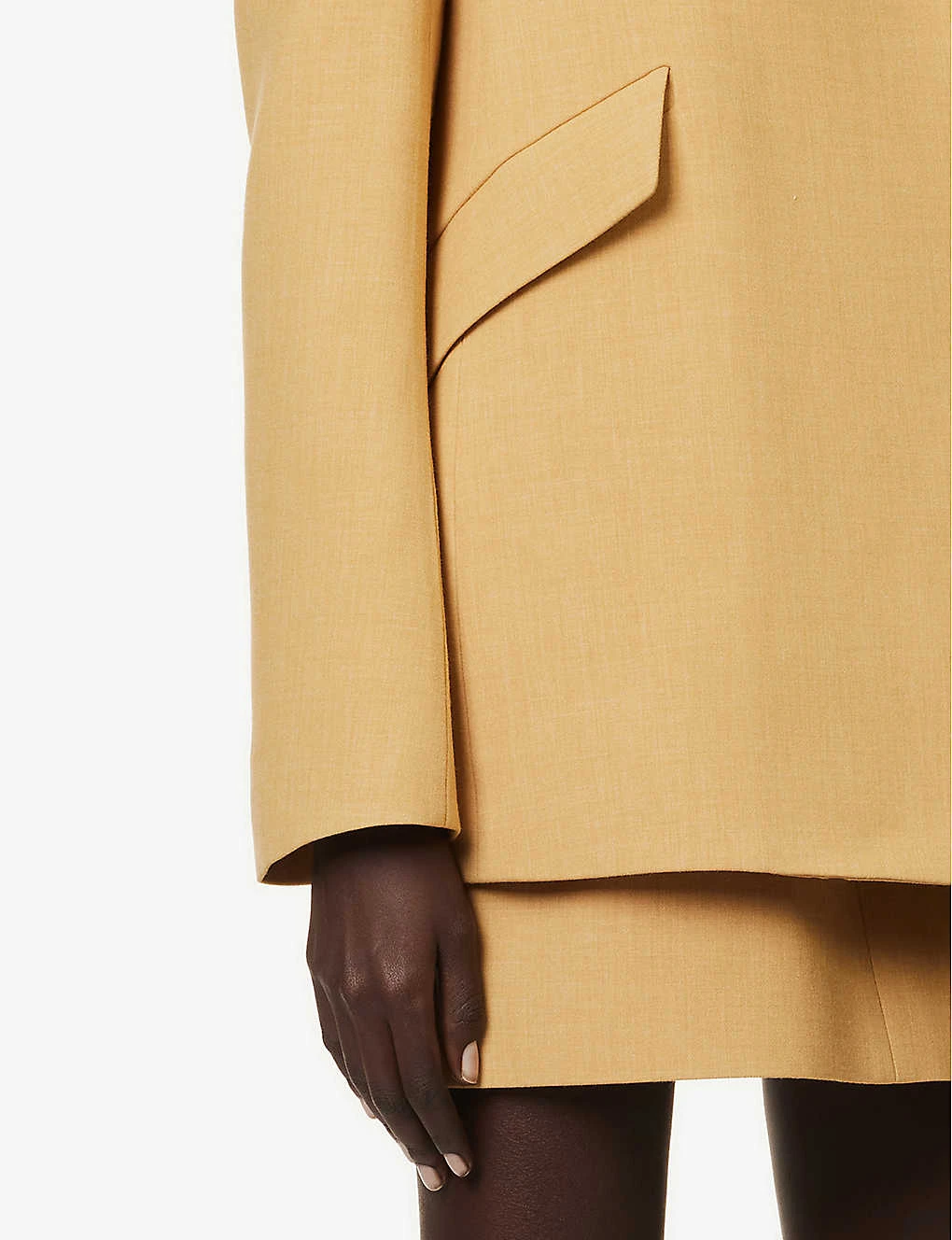 Ambrose Padded-shoulders Notch-lapel Stretch-woven Blazer - Image 6