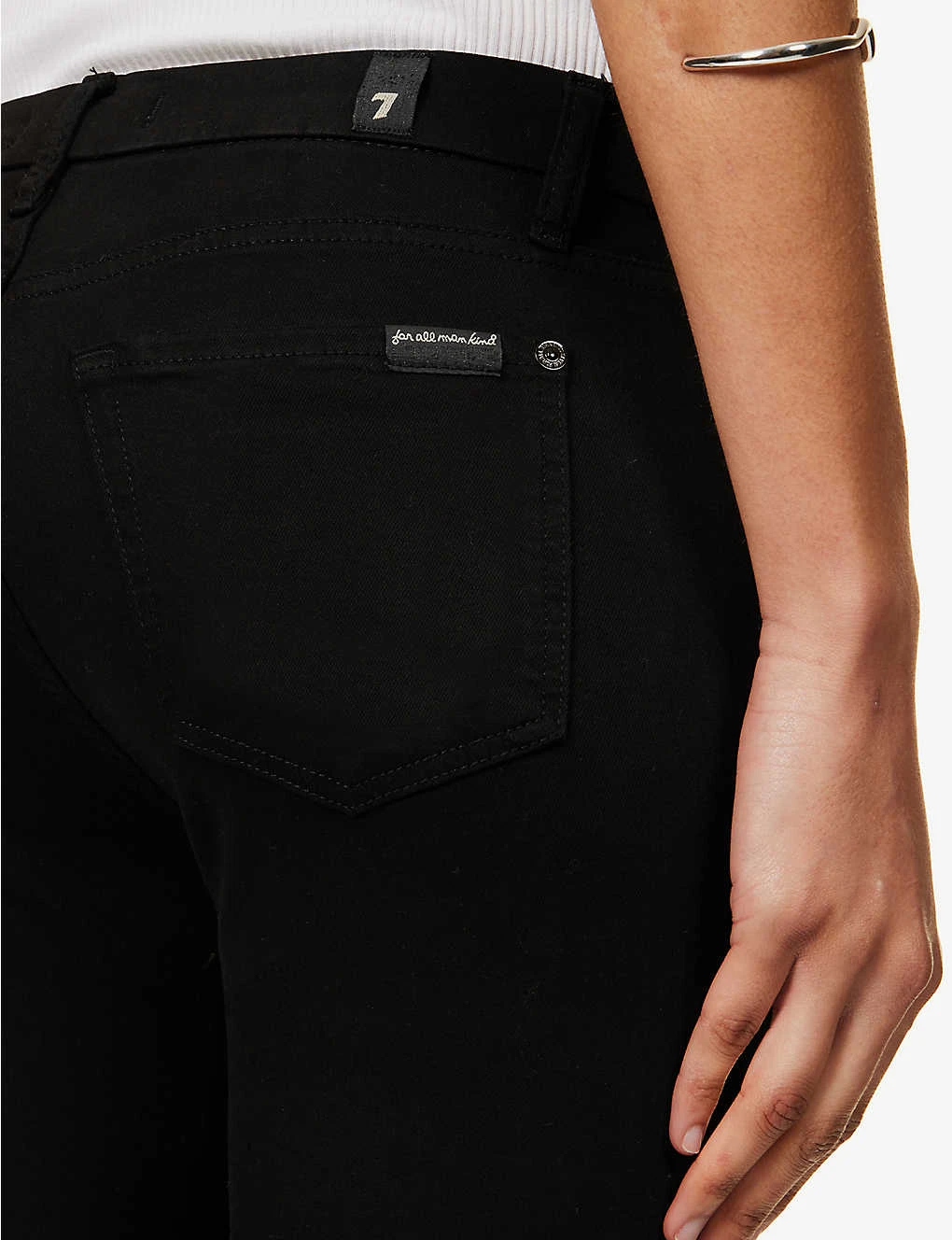 7 For All Mankind The Ankle Skinny B(Air) Slim-fit Mid-rise Stretch-woven Jeans - Image 5