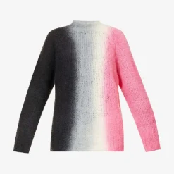 Sacai Tie-dye Wool-blend Knitted Jumper
