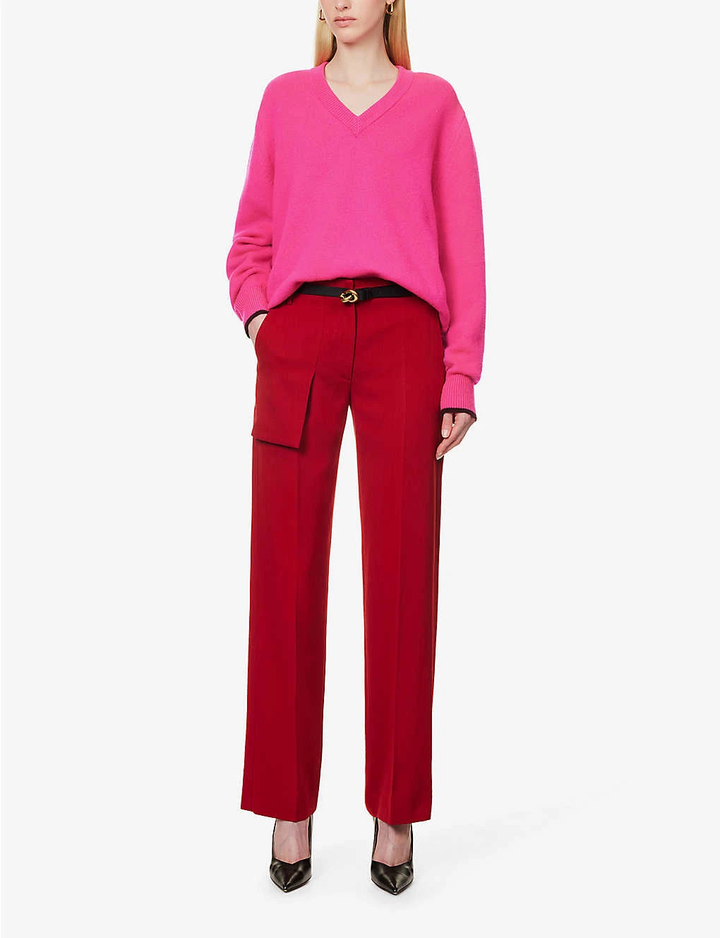 Victoria Beckham Utility Straight-leg Mid-rise Woven Trousers - Image 2