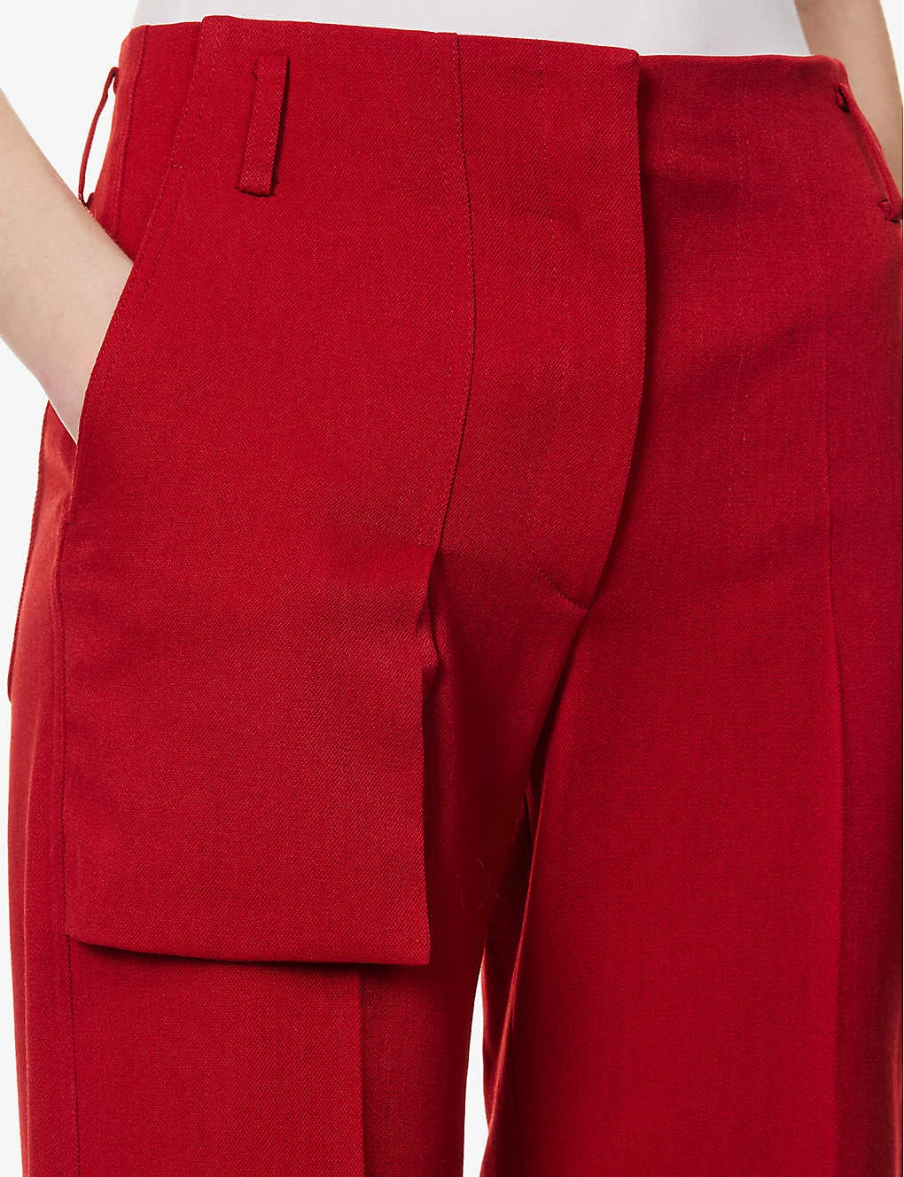 Victoria Beckham Utility Straight-leg Mid-rise Woven Trousers - Image 5