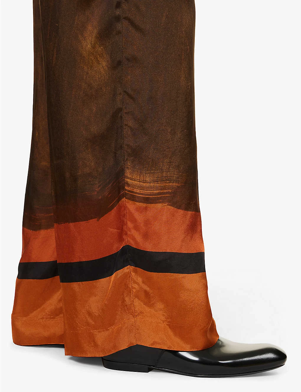 Dries Van Noten Puvis Abstract-pattern Relaxed-fit Woven Trousers - Image 5