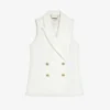 Ted Baker Llaylaj Double-breasted Sleeveless Woven Jacket