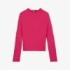 THE KOOPLES Round-neck Long-sleeve Ribbed-knit Jumper