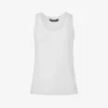 Whistles Scoop-neck Ribbed Stretch Better-cotton Vest Top