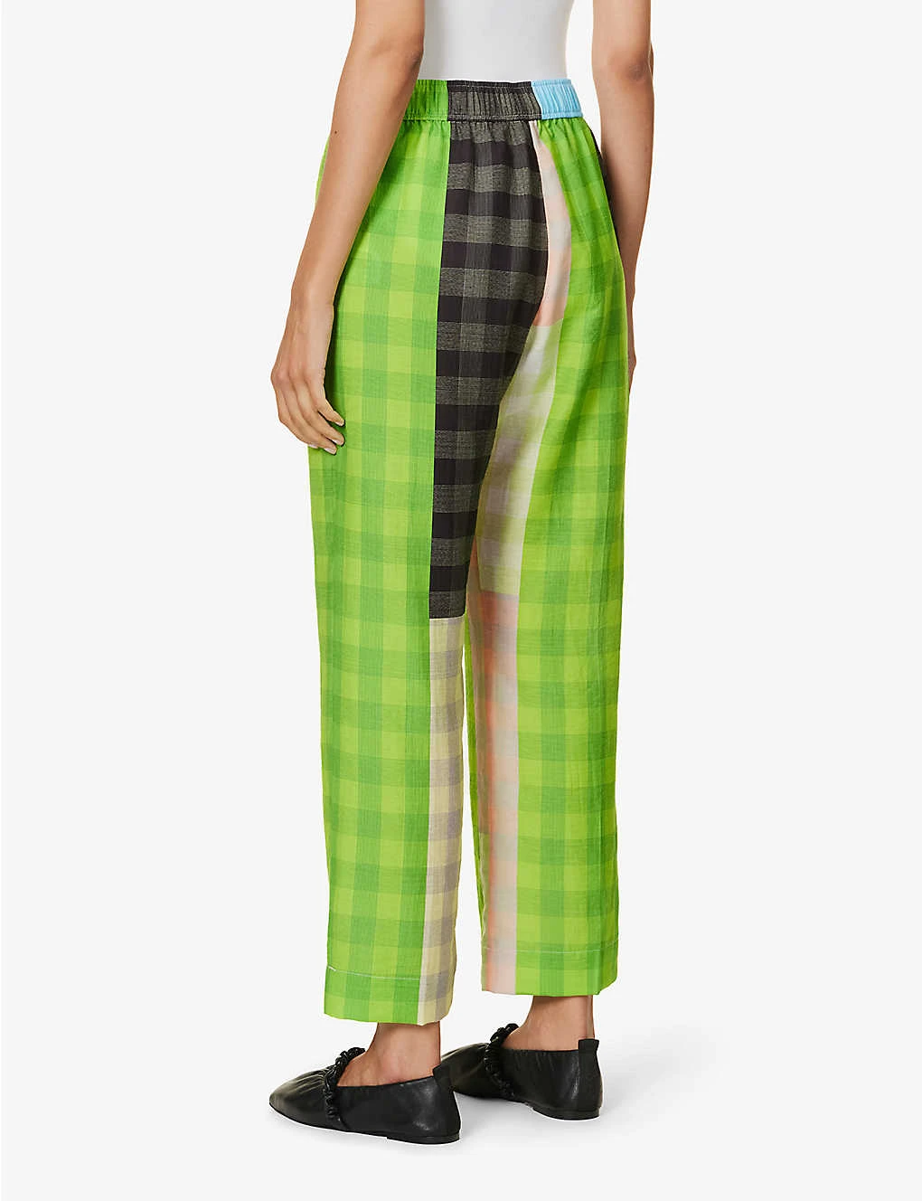 Stine Goya Debra Straight-leg Mid-rise Linen-blend Trousers - Image 4