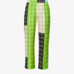 Stine Goya Debra Straight-leg Mid-rise Linen-blend Trousers