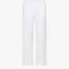 Seafolly Wide-leg Mid-rise Cotton Trousers
