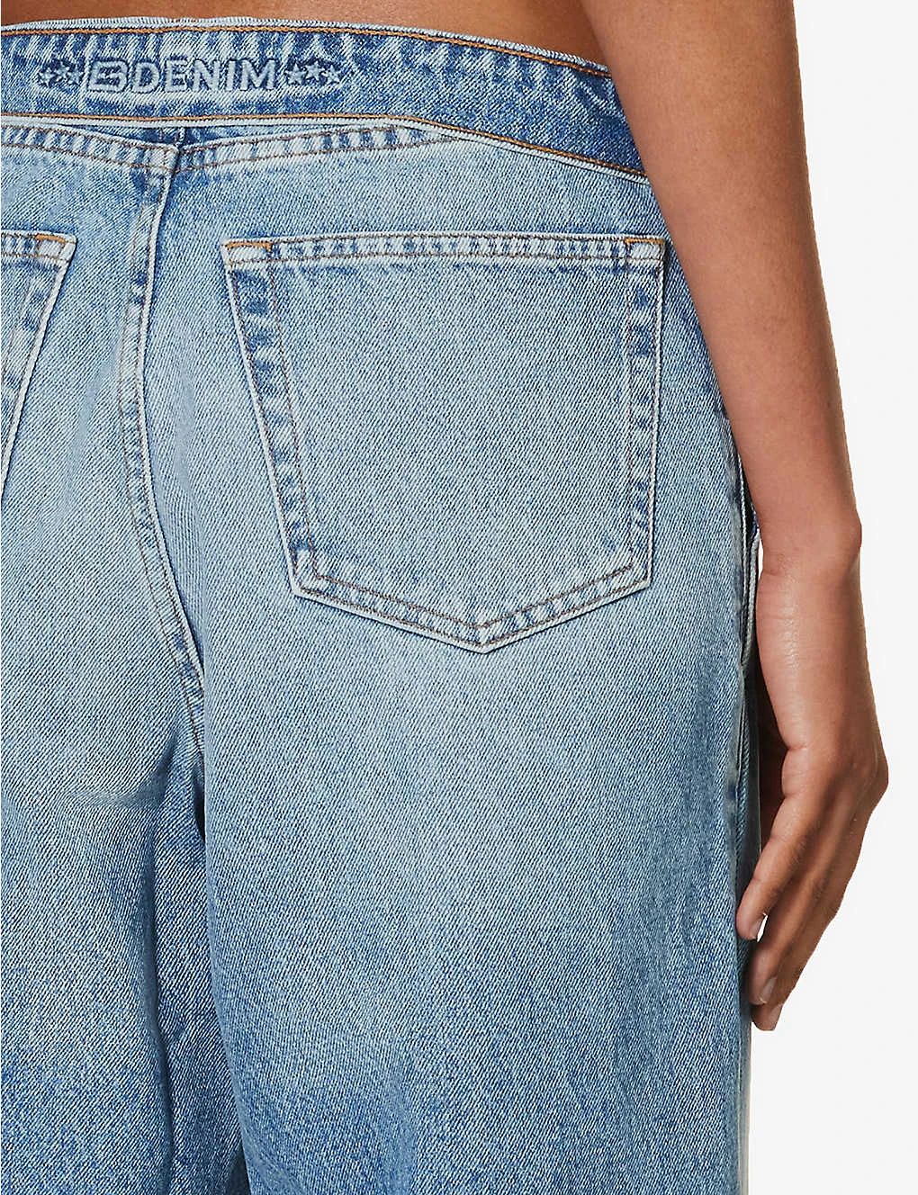 Madison Asymmetric-waistband Wide-leg High-rise Jeans - Image 6