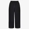 Black Pull On Culotte Trousers