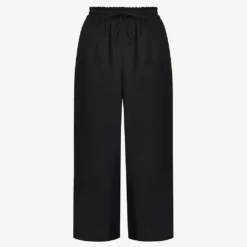 Black Pull On Culotte Trousers