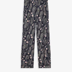 THE KOOPLES Paisley-print Straight-leg High-rise Woven Trousers