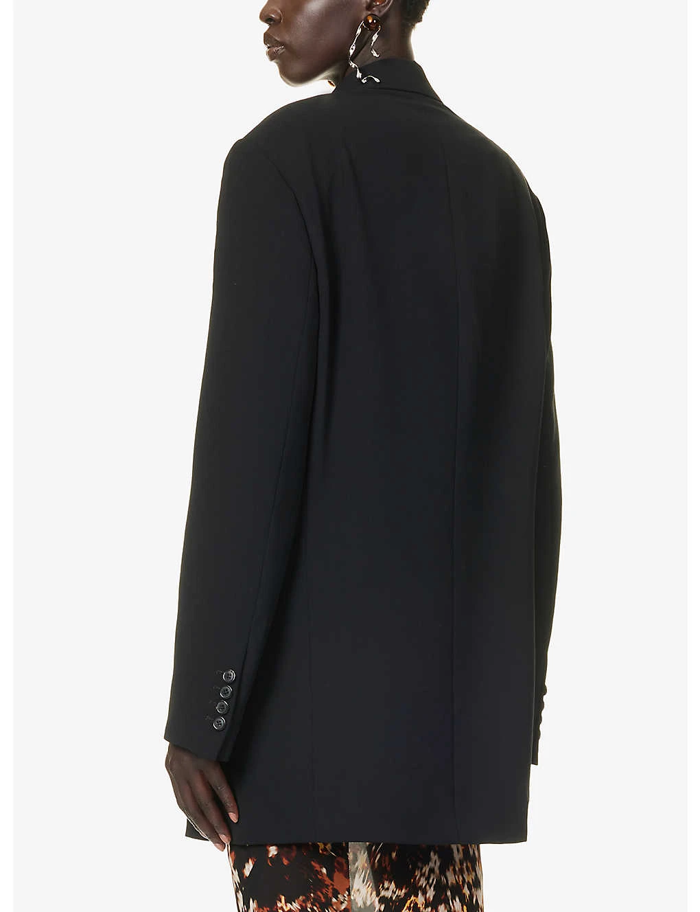 Dries Van Noten Oversized Double-breasted Woven Blazer - Image 4