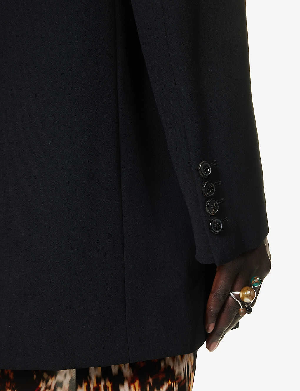 Dries Van Noten Oversized Double-breasted Woven Blazer - Image 6