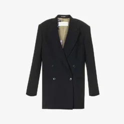 Dries Van Noten Oversized Double-breasted Woven Blazer