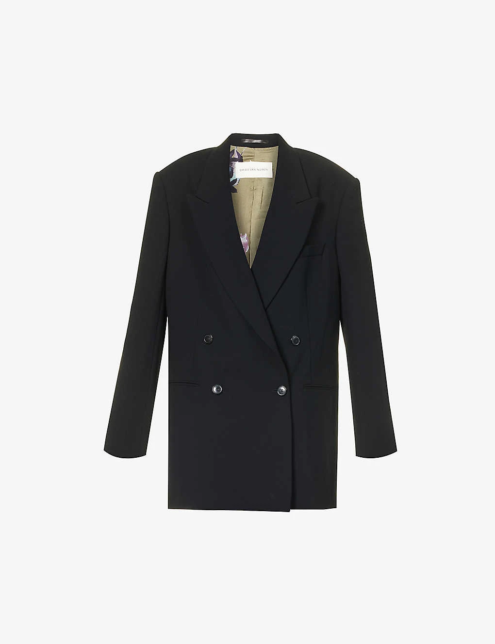 Dries Van Noten Oversized Double-breasted Woven Blazer