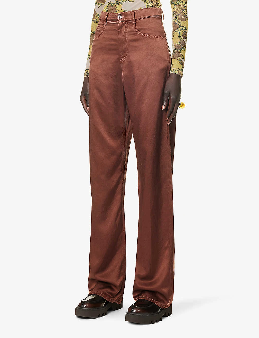 Dries Van Noten Straight-leg Mid-rise Woven Trousers - Image 3
