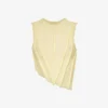 Asymmetric Sleeveless Stretch-woven Top