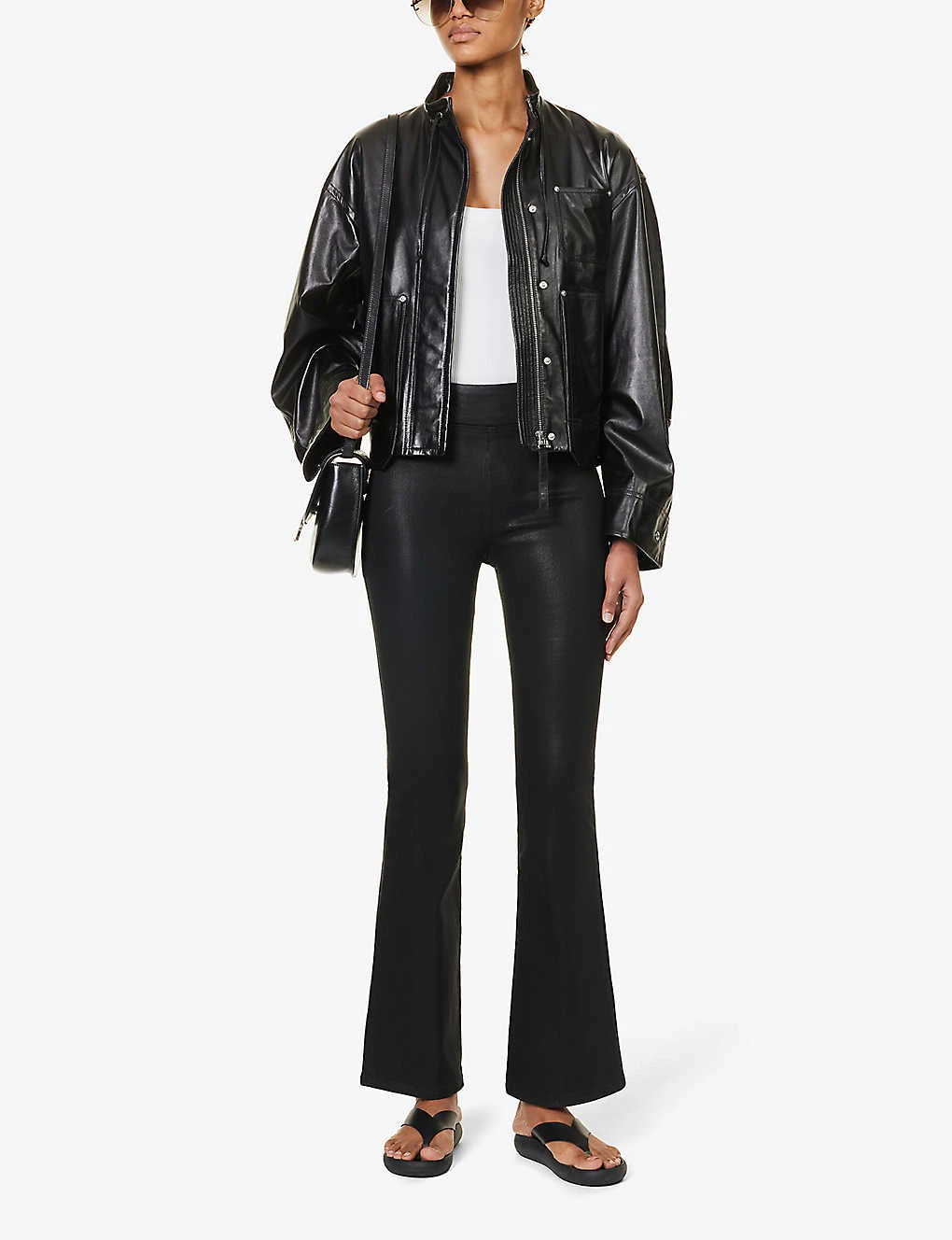 FRAME The Jetset Flared High-rise Stretch-denim Jeans - Image 2