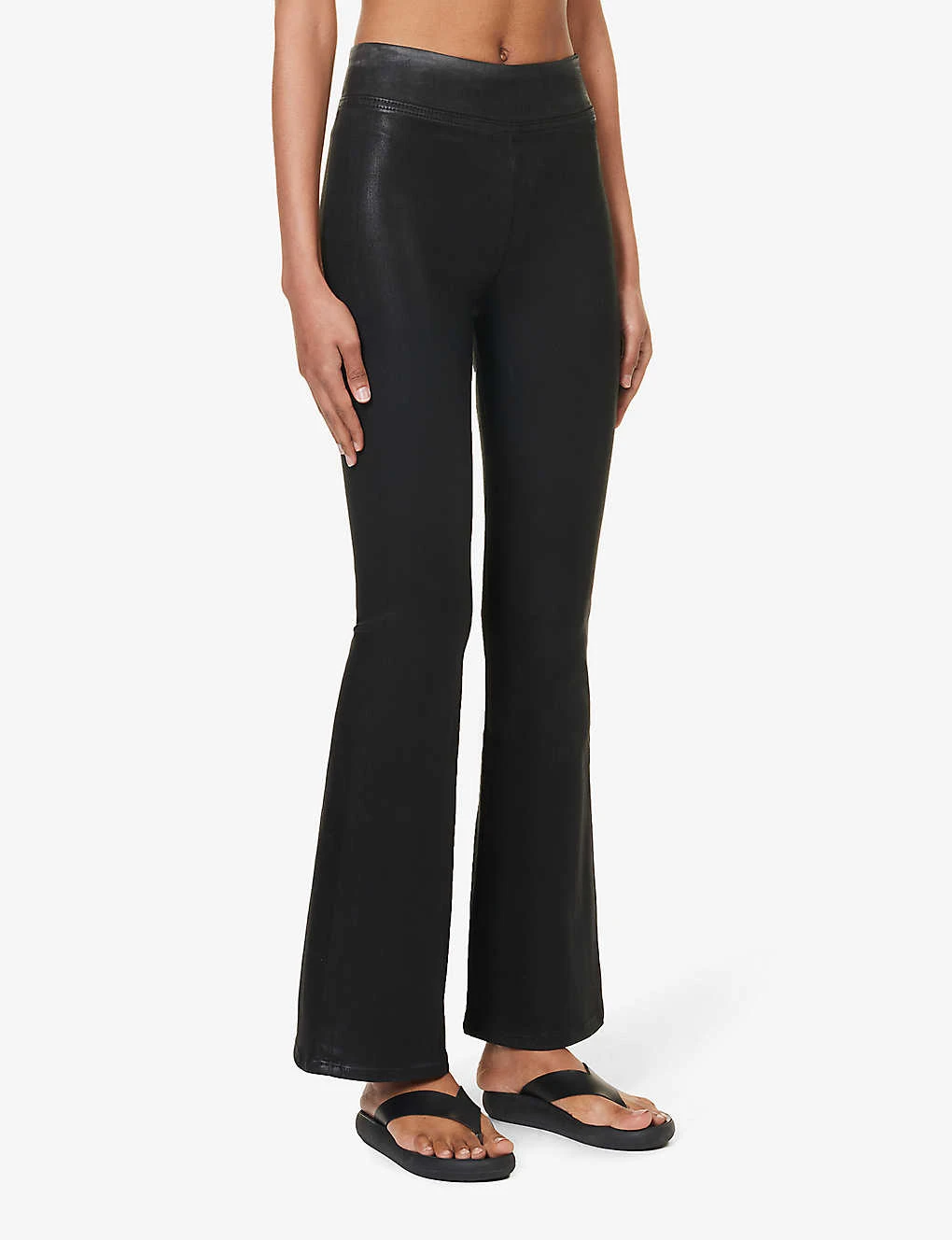 FRAME The Jetset Flared High-rise Stretch-denim Jeans - Image 3