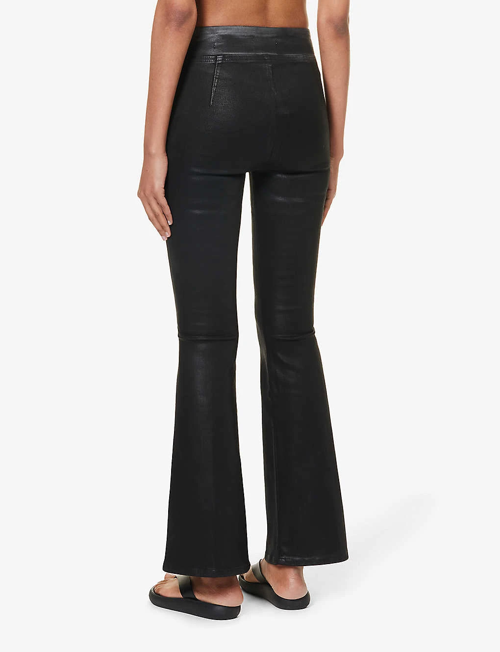 FRAME The Jetset Flared High-rise Stretch-denim Jeans - Image 4
