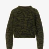 FRAME Abstract-intarsia Relaxed-fit Knitted Jumper