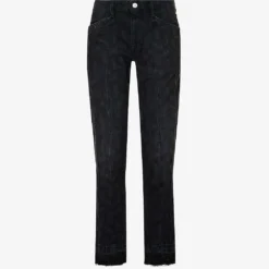 Isabel Marant Etoile Sulanoa Raw-hem Straight-leg Mid-rise Denim Jeans