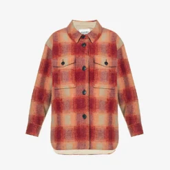 Isabel Marant Etoile Harveli Checked Recycled Polyester-blend Jacket