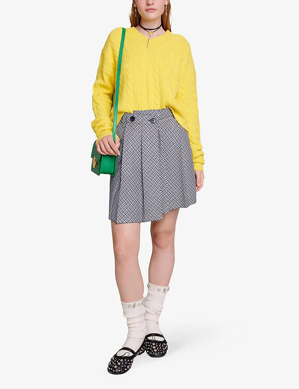 Maje Miramar Cable-knit Stretch-cashmere Jumper - Image 2